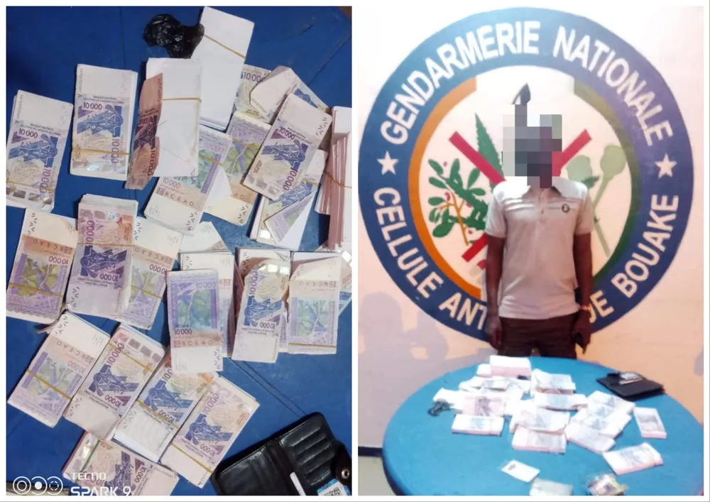 Faux billets saisis à Bouaké