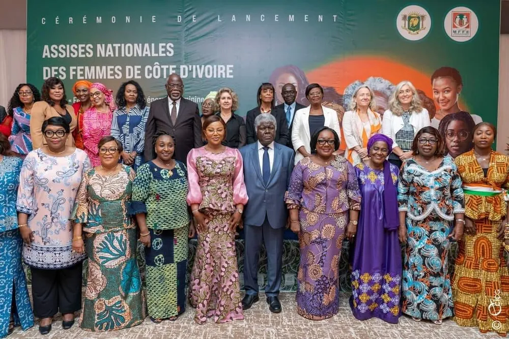 La première édition des Assises nationales des femmes de Côte d'Ivoire (ANAFCI) le 22 avril 2024, à Abidjan-Cocody