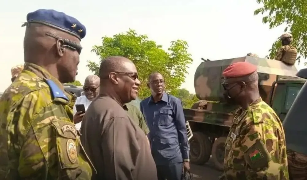 Le ministre ivoirien de la Défense, Brahima Ouattara, le 19 avril 2024 au Burkina
