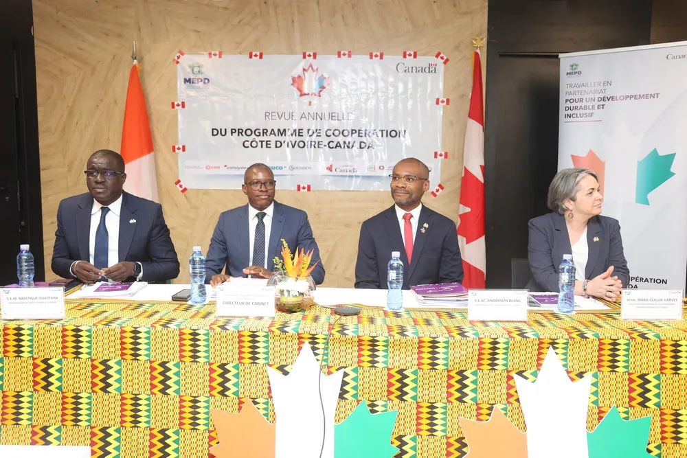 Ouverture de la première revue annuelle du Programme de coopération Côte d'Ivoire-Canada, le lundi 29 avril 2024 à Abidjan-Pl