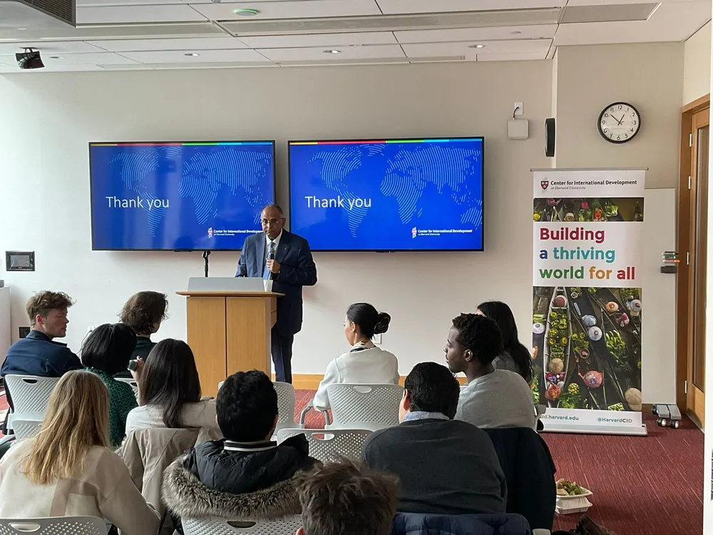 Patrick Achi à Cambridge, États-Unis le 19 avril 2024