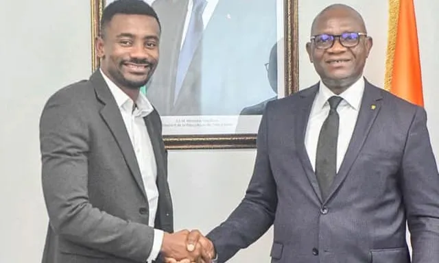 Rencontre Ministre Adjé Silas Metch - Salomon Kalou le 24 avril 2024