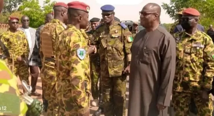 Le ministre ivoirien de la Défense, Brahima Ouattara, le 19 avril 2024 au Burkina