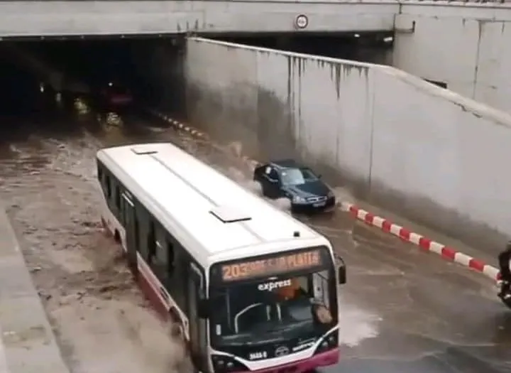 Le tunnel d'Abobo sous les eaux ce lundi 8 avril 2024