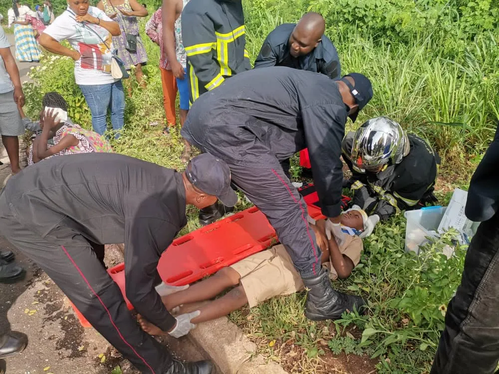 Accident de la circulation au carrefour 50 logements à Yamoussoukro le 6 mai 2024