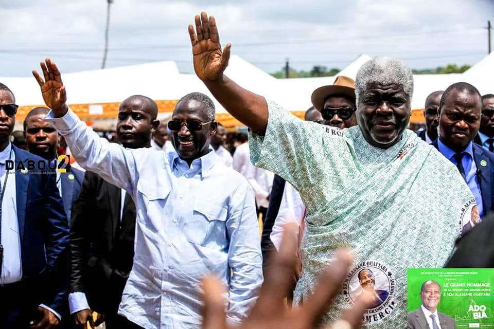 Adama Bictogo à Dabou pour l'hommage des Grands Ponts au président Ouattara