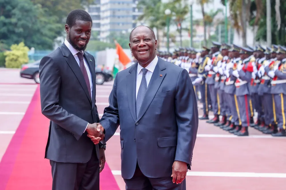 Arrivée du président sénégalais Diomaye Faye chez Ouattara à Abidjan : des images
