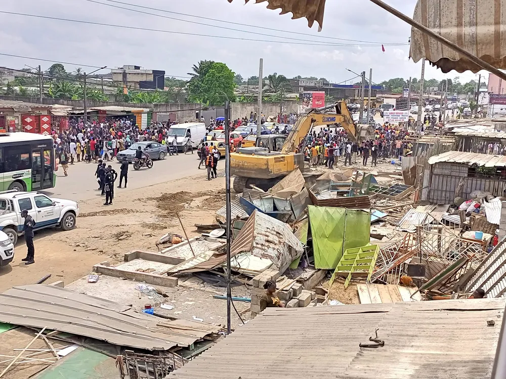 Déguerpissement à Abobo Belleville route d'Alépé