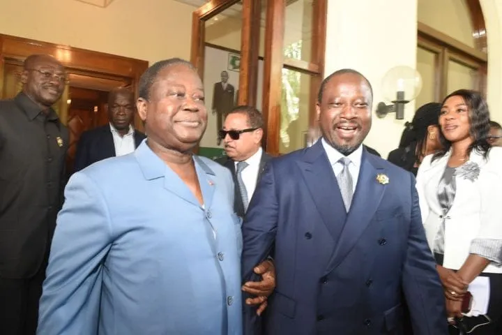 Le président Bédié et Guillaume Soro