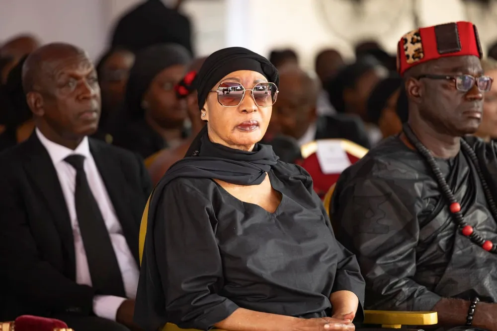 Henriette Bédié lors de la cérémonie d'hommage de la nation à Henri Konan Bédié le 24 mai 2024