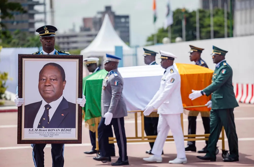 cérémonie d'hommage de la nation à Henri Konan Bédié le 24 mai 2024