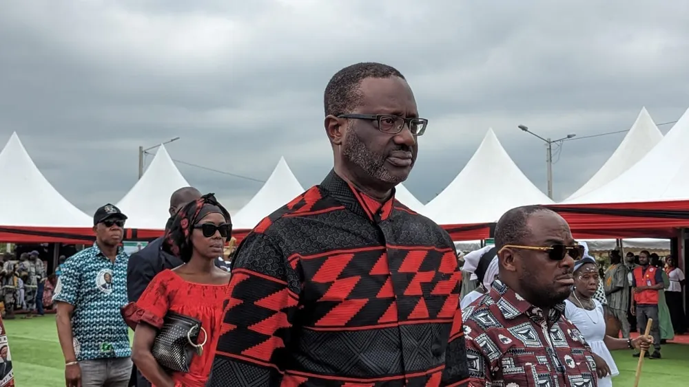 Tidjane Thiam aux obsèques de Bédié à Daoukro le 26 mai 2024