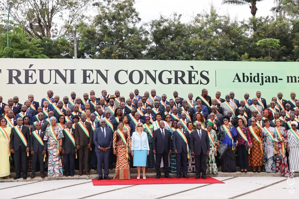Alassane Ouattara lors de son discours devant Congrès le 18 juin 2024