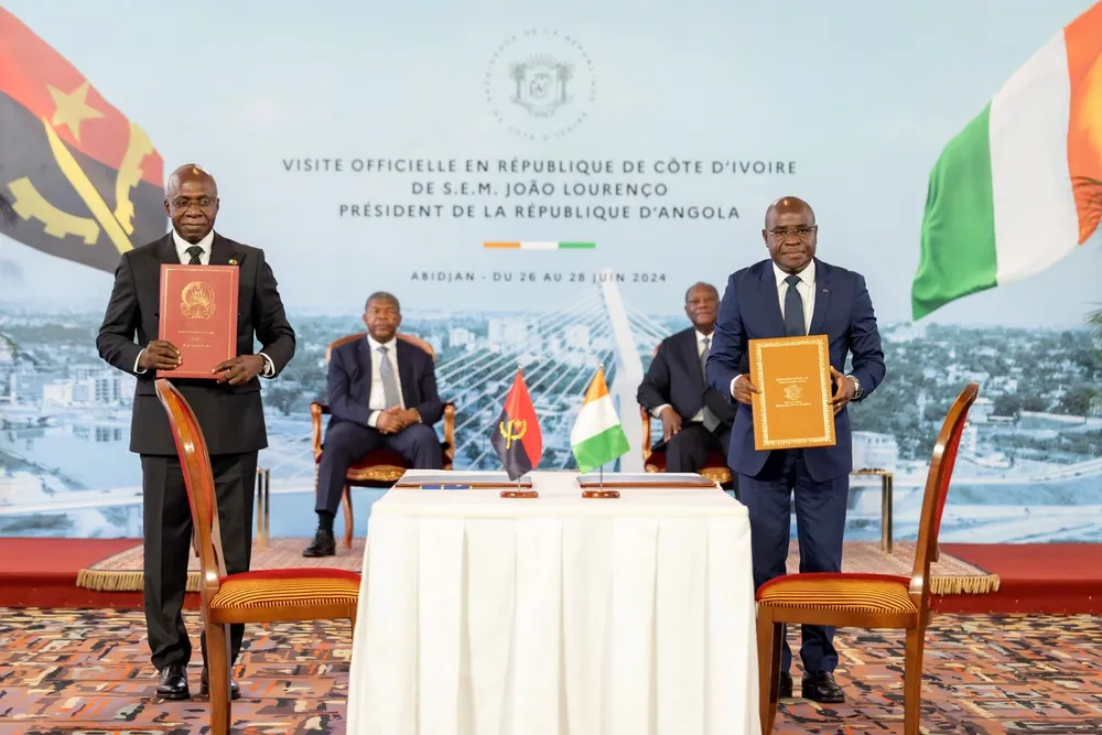 Côte d'Ivoire et Angola, 14 accords pour une coopération bilatérale renforcée le 27 juin 2024 à Abidjan