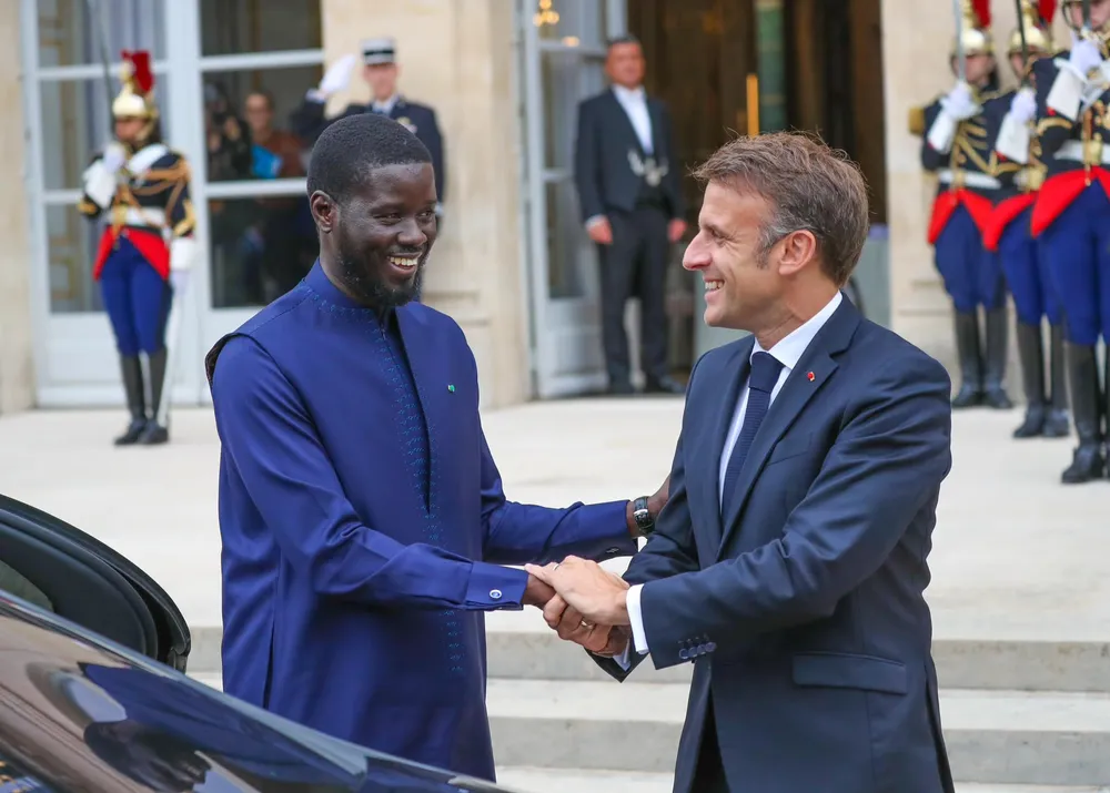 Emmanuel Macron et Bassirou Diomaye Faye à Paris le 20 juin 2024