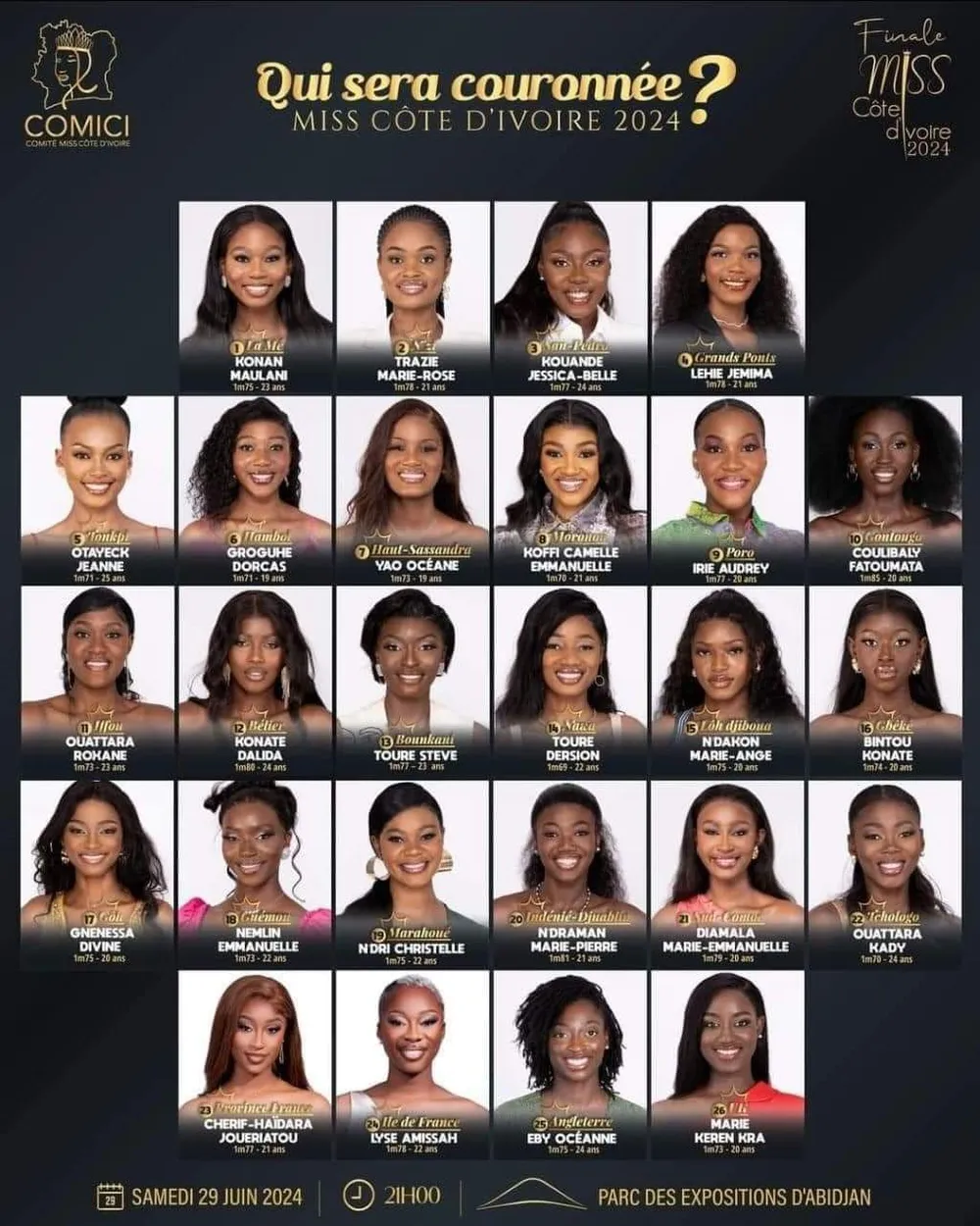 Finale de Miss Côte d'Ivoire 2024
