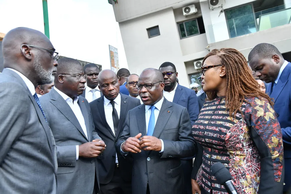 Le ministre de la santé, de l'hygiène publique et de la couverture maladie universelle, Pierre N'gou Dimba
