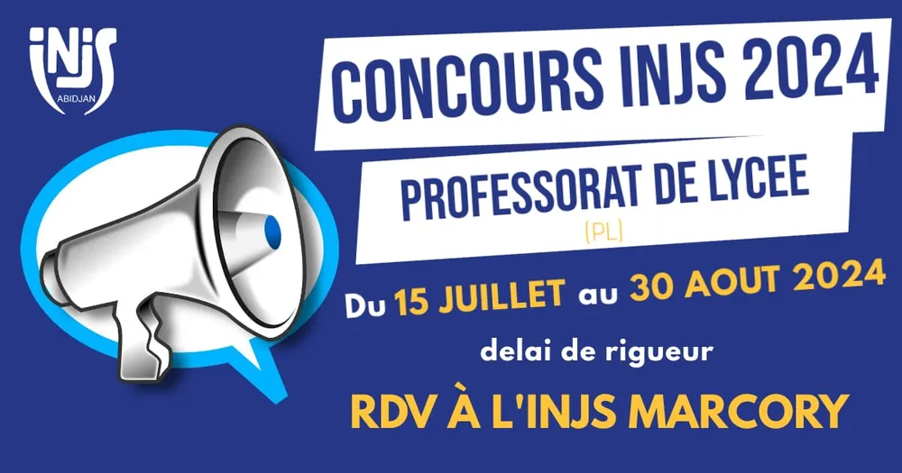Inscriptions Concours INJS 2024