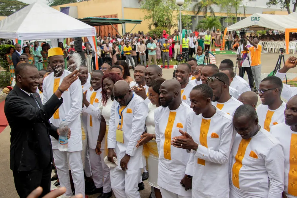 Sortie de la 58e promotion de l'École Normale Supérieure (ENS) d'Abidjan le 6 août 2024