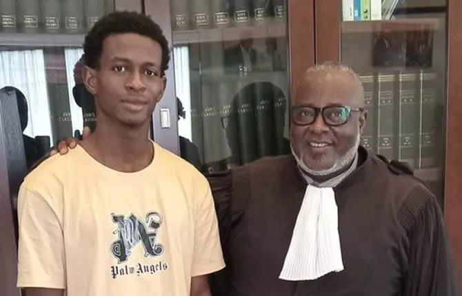 L'activiste camerounais, Junior Ngombe