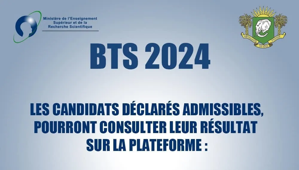 Liste des 20 338 admis au BTS 2024 Côte d'Ivoire