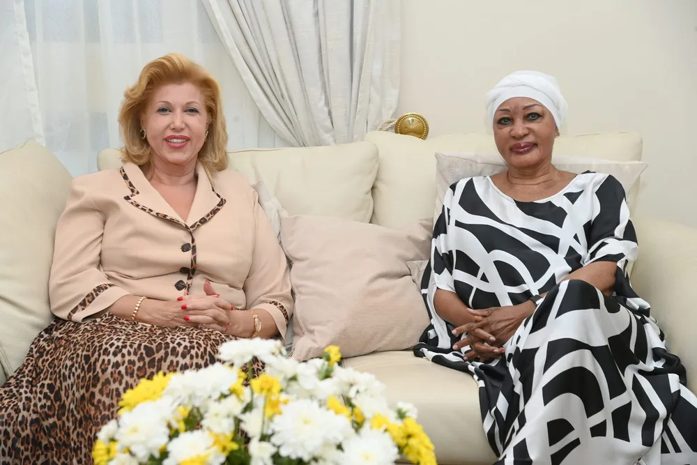 Dominique Ouattara visite Henriette Bédié