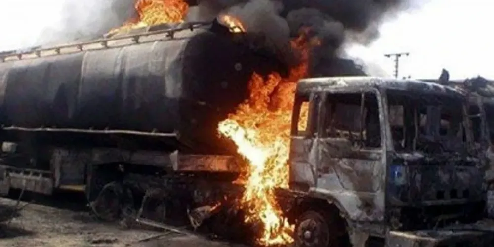 Explosion d'un camion-citerne