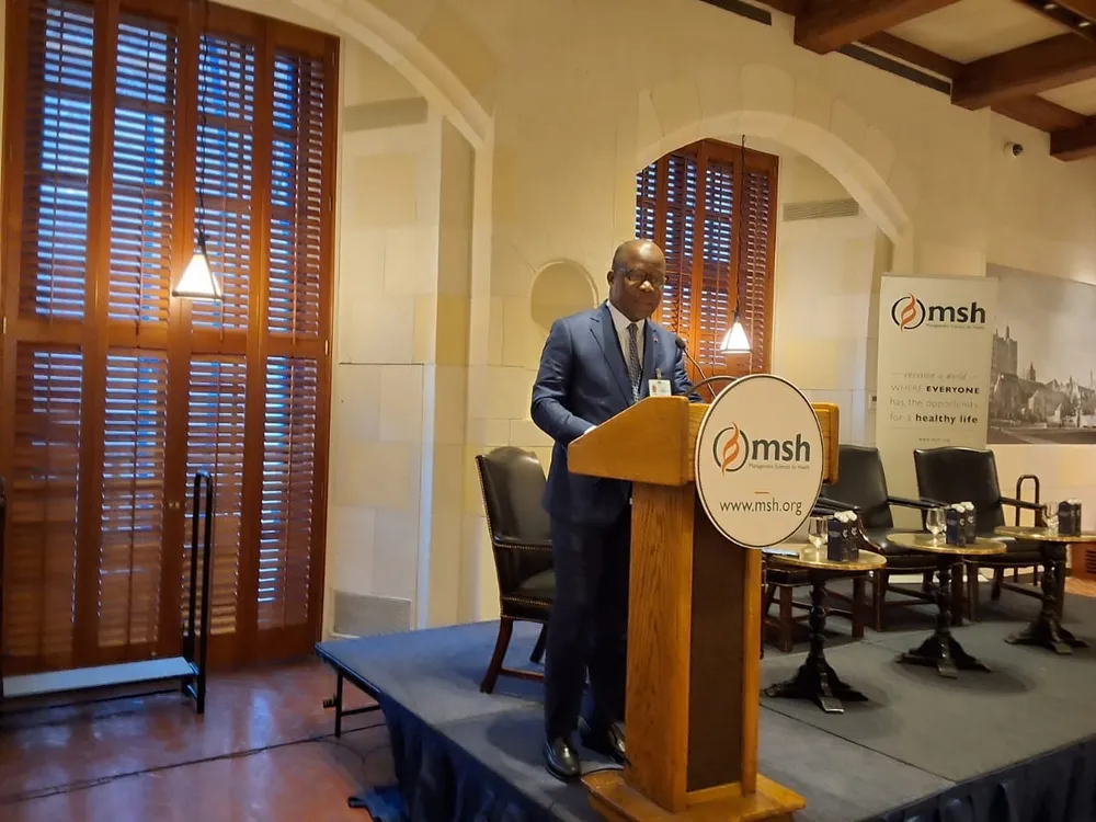 Le ministre de la Santé, Pierre N'gou Dimba