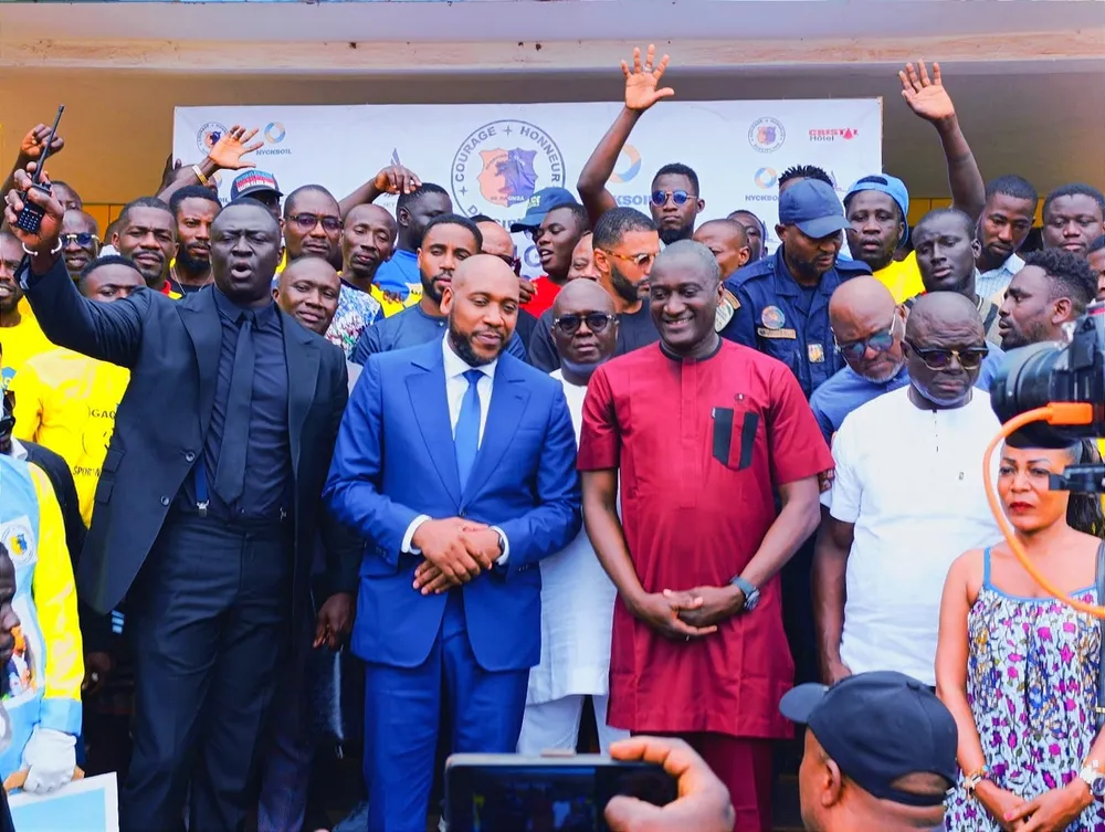 Nyckoss Tommy Tayoro, président du Sporting Club de Gagnoa et le maire