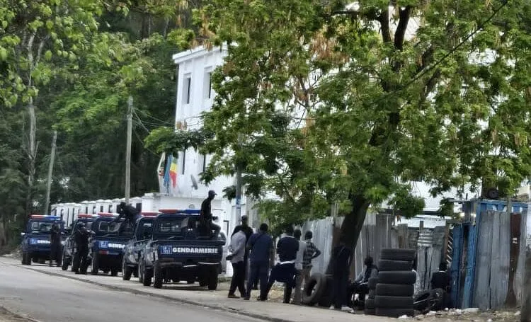 Le siège de la Fédération congolaise de football théâtre d'une expulsion des occupants légaux le 5 octobre 2024 © Crédit Phot