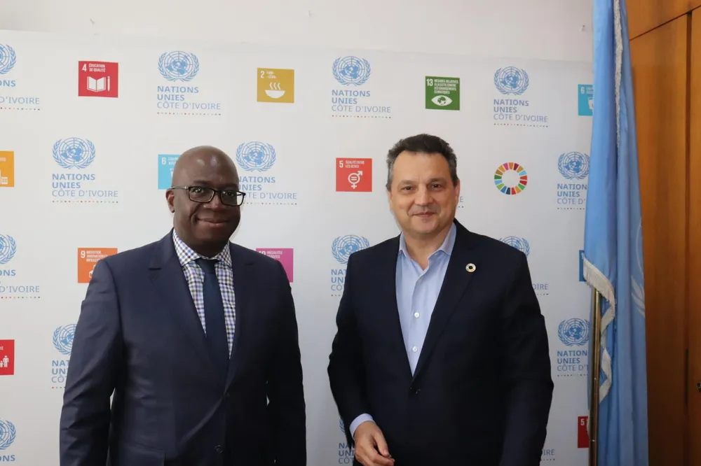 Le maire Hervé Patrick Adom a reçu le coordinateur résident des Nations Unies, Philippe Poinsot