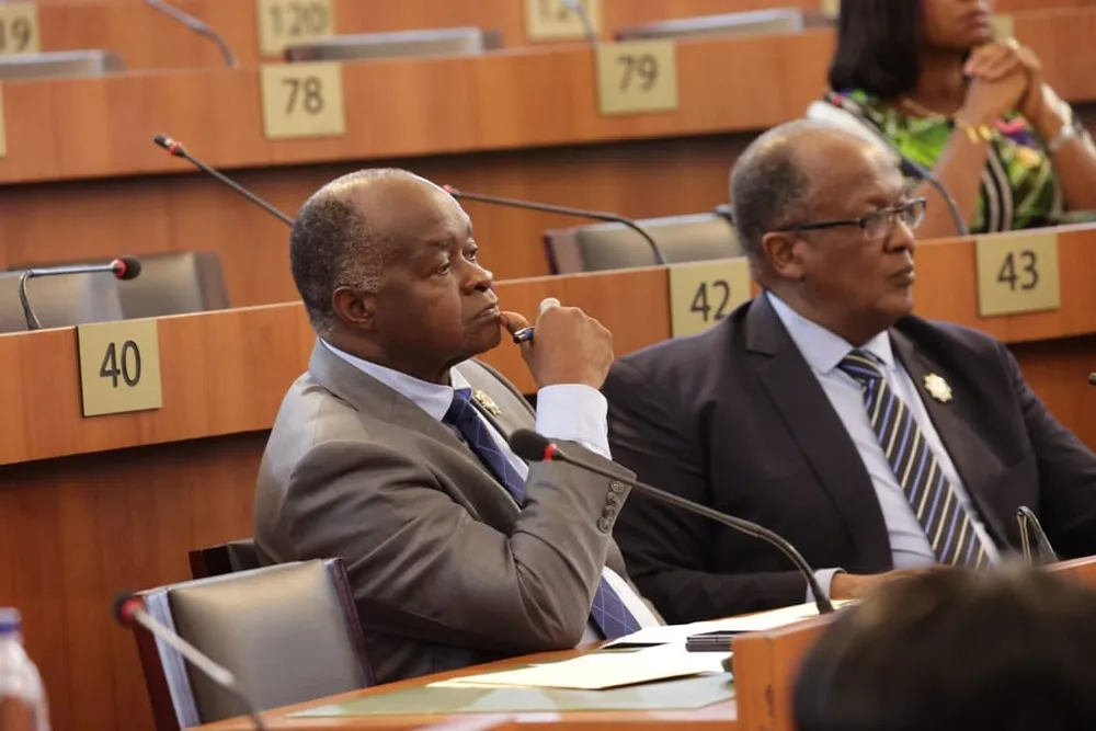 Les députés du PPA-CI lors de la présentation du mode opératoire de la révision de la liste électoral par le président de la