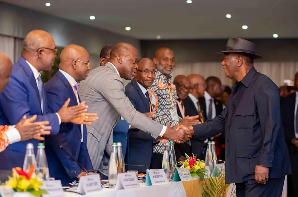 Réunion des coordinateurs régionaux du RHDP le 30 septembre 2024 à Abidjan