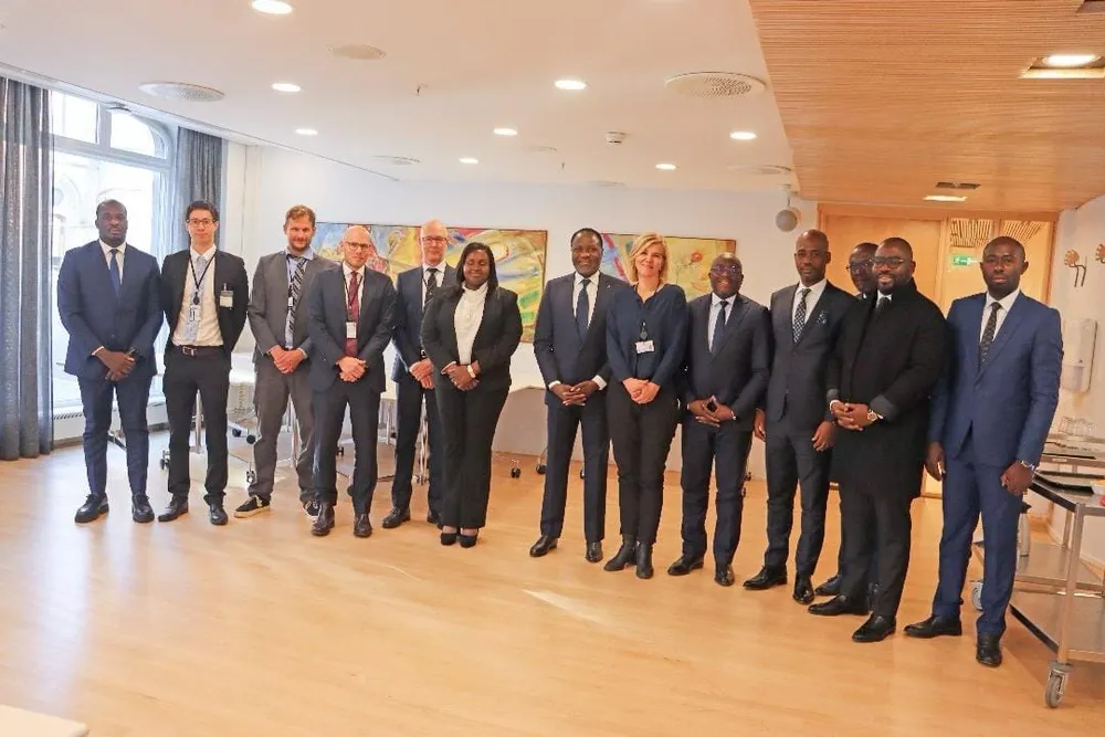 Le ministre Mamadou Sangafowa-Coulibaly lors d'une mission en Norvège les 3 et 4 octobre 2024 au 13ème Sommet d'Affaires Nord