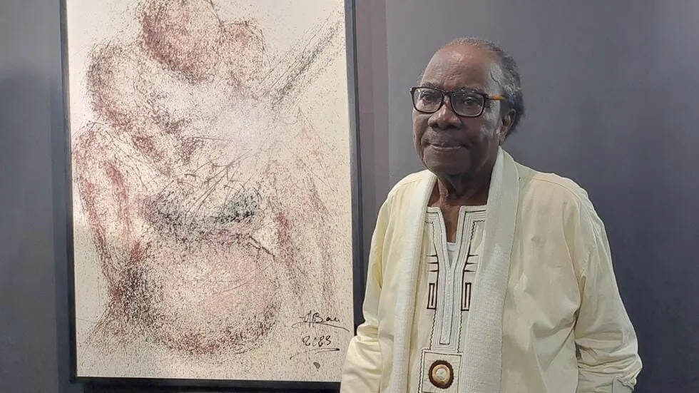 L'artiste-peintre ivoirien Monné Bou