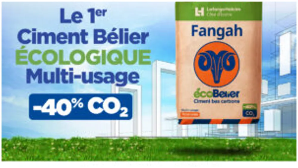 Nouveau ciment Bélier Fangah en Côte d'Ivoire