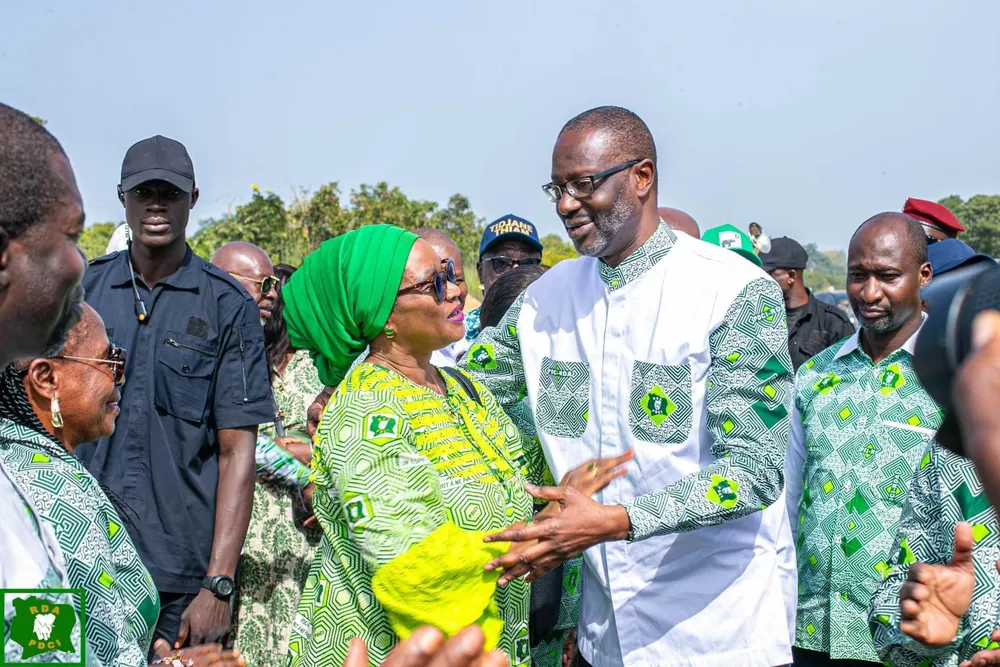 Tidjane Thiam, le président du PDCI-RDA, a effectué une visite à Odiénné le 10 novembre 2024