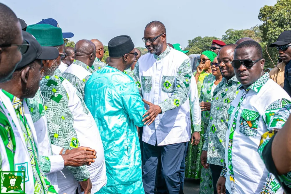 Tidjane Thiam, le président du PDCI-RDA, a effectué une visite à Odiénné le 10 novembre 2024