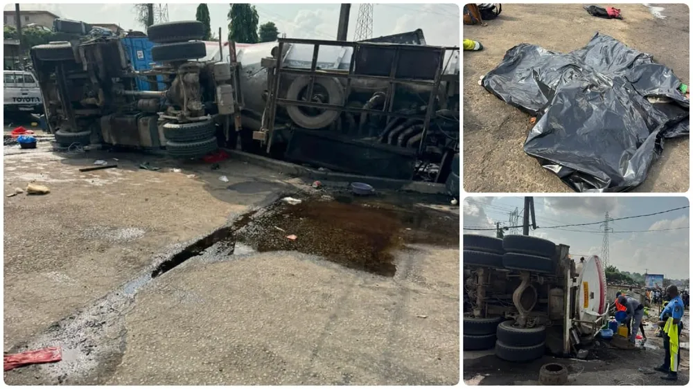 Accident le samedi 14 décembre au carrefour Vidange d'Abobo Dokui.