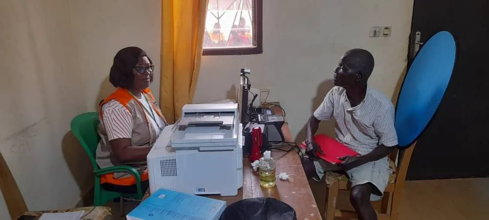 Enrôlement des réfugiés en Côte d'Ivoire