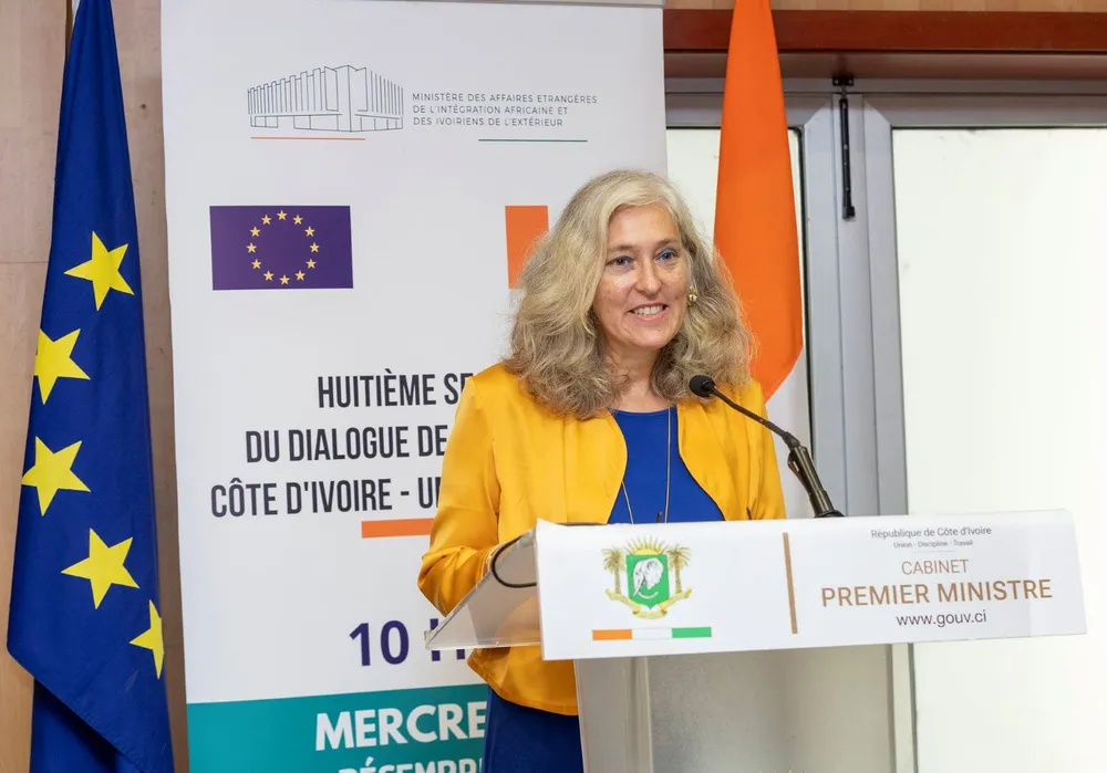 L'Ambassadrice de l'Union européenne en Côte d'Ivoire, Francesca Di Mauro