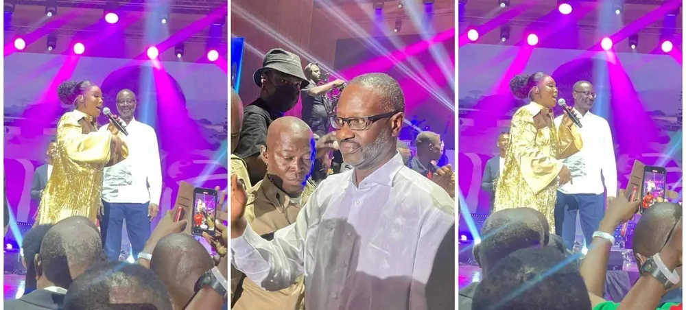 Tidjane Thiam au concert de Roseline Layo