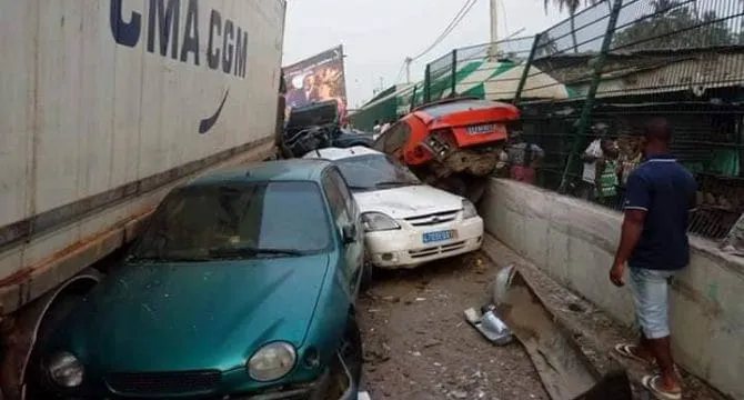 Accident de la circulation à Bingerville