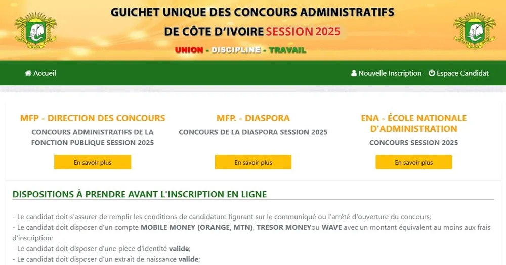 Fonction Publique : contrôle des dossiers, la liste définitive des candidats autorisés aux concours 2025
