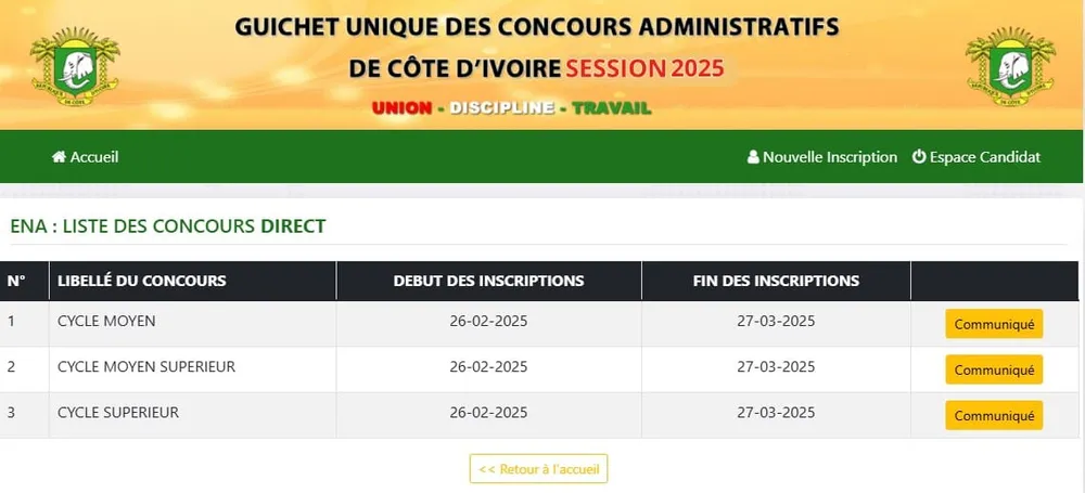 Concours Fonction Publique 2025 : 100 postes d’Agent de Bureau avec le niveau CEPE