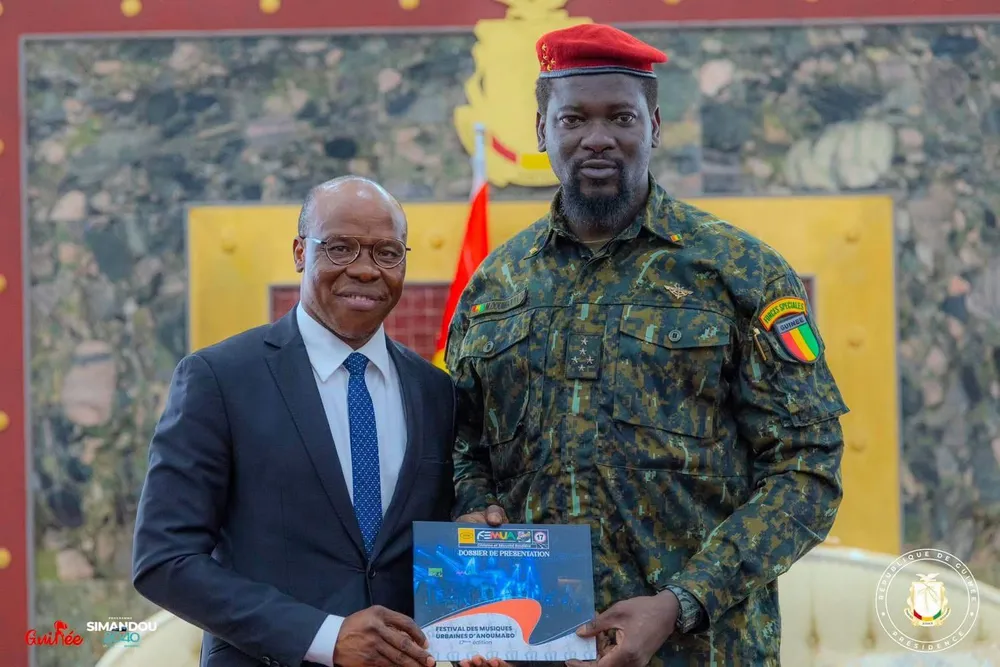 A’Salfo reçu par le président Mamadi Doumbouya de la Guinée pour le FEMUA 2025