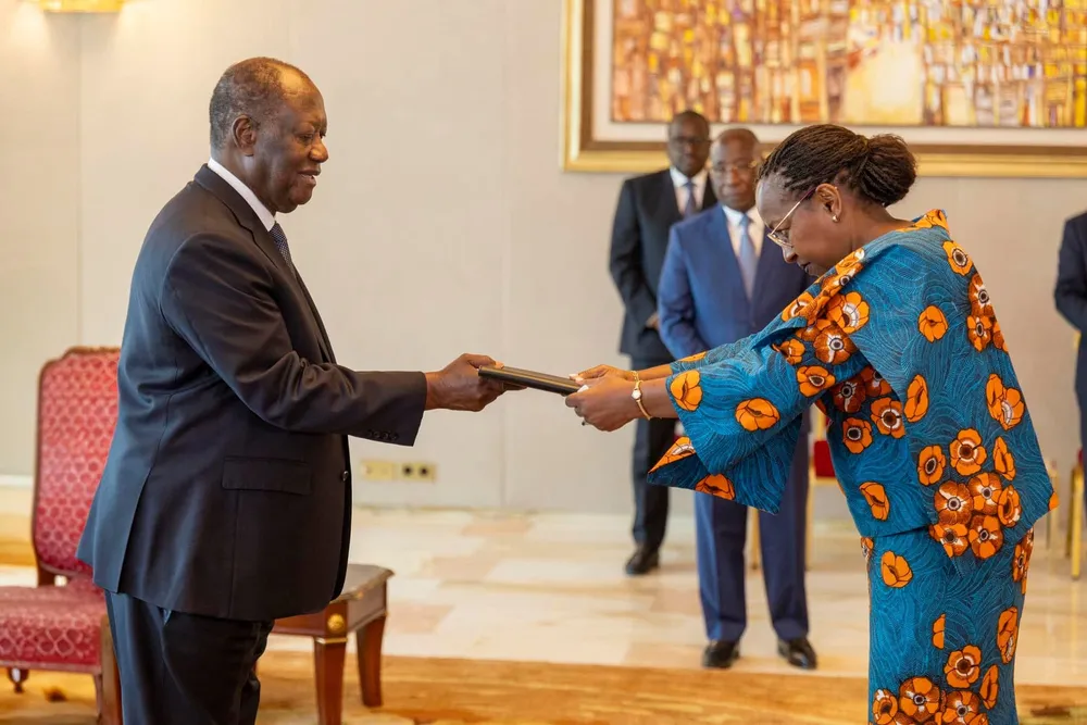 Présentation lettres de créance : Ouattara accrédite quatre ambassadeurs et la Coordinatrice de l’ONU