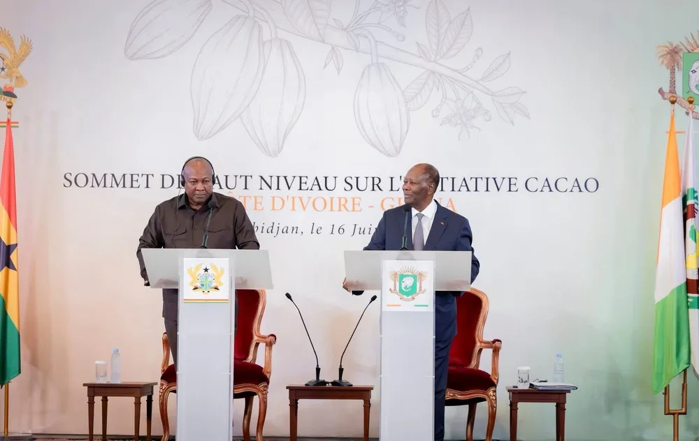 Filière cacao Côte d’Ivoire – Ghana : Ouattara et Mahama renforcent leur alliance