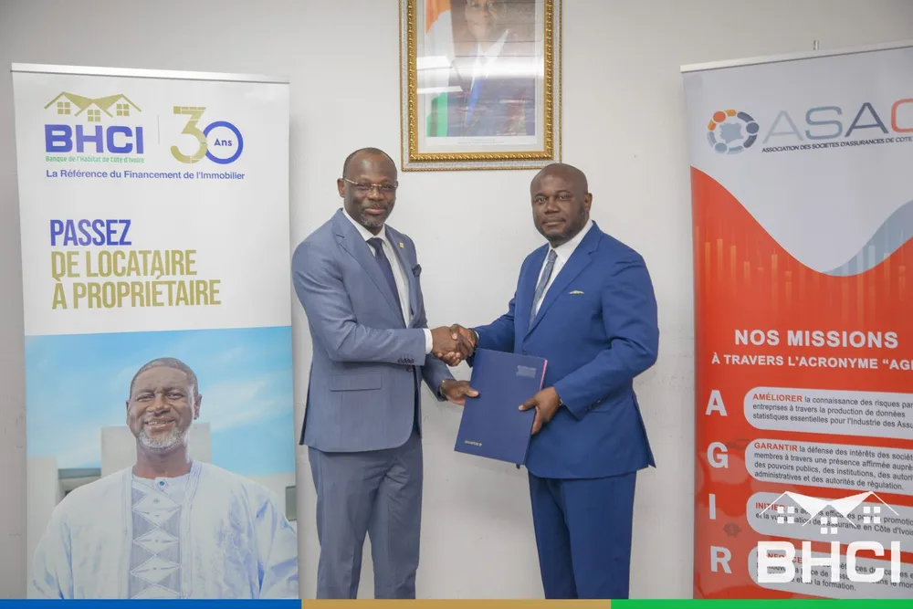 Côte d’Ivoire : la BHCI et l’ASA-CI signent pour 1000 logements image de l'article