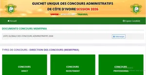 Résultats concours administratifs 2026 des compositions du 11 et 12 juillet disponibles
